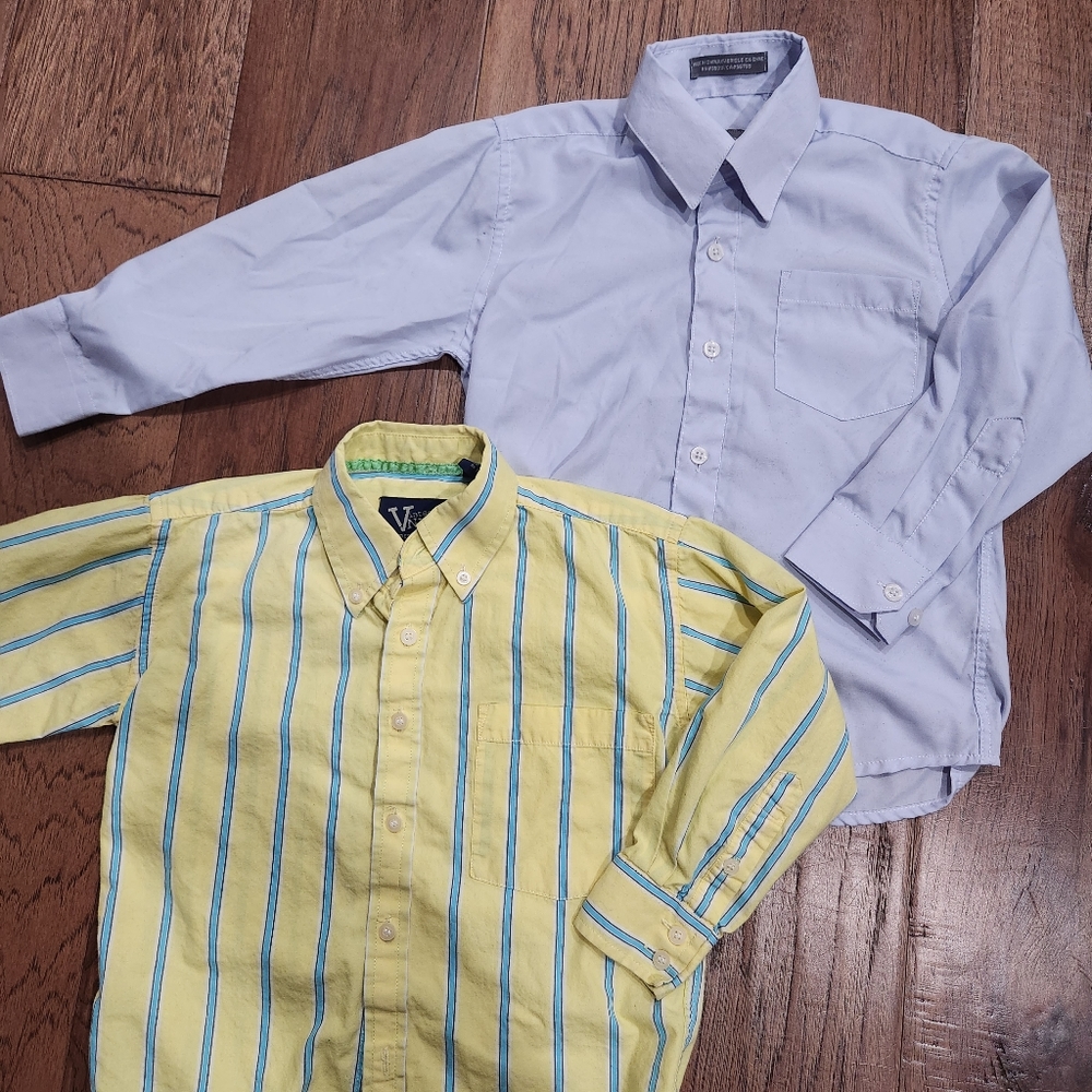 3 for $15 / 2 Handsome Button-Up Shirts for Toddler Boy
